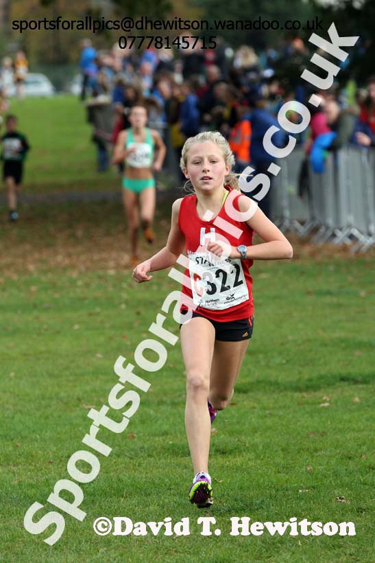 Girls under-13s Northern Cross Country Relays, Graves Park, Sheffield. Photo: David T. Hewitson/Sports for All Pics